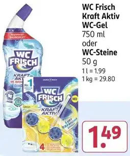 Rossmann WC Frisch Kraft Aktiv WC-Gel oder WC-Steine Angebot