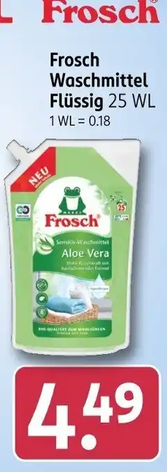 Rossmann Frosch Waschmittel Flüssig Angebot