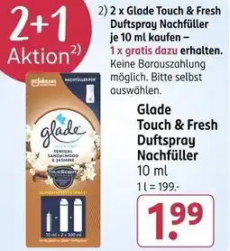 Rossmann Glade Touch & Fresh Duftspray Nachfüller Angebot