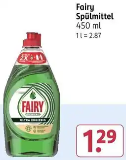 Rossmann Fairy Spülmittel Angebot