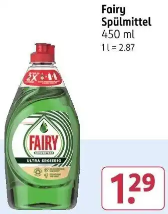 Rossmann Fairy Spülmittel Angebot