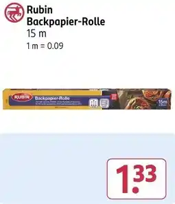 Rossmann Rubin Backpapier-Rolle Angebot