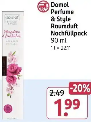 Rossmann Domol Perfume & Style Raumduft Nachfüllpack Angebot
