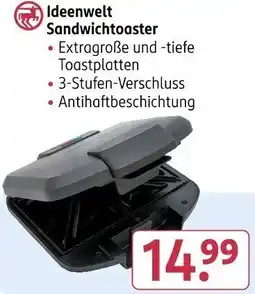 Rossmann Ideenwelt Sandwichtoaster Angebot
