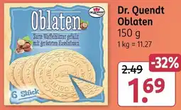Rossmann Dr. Quendt Oblaten Angebot