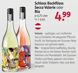 Rossmann Schloss Bockfliess Secco Valerie oder Ria Angebot