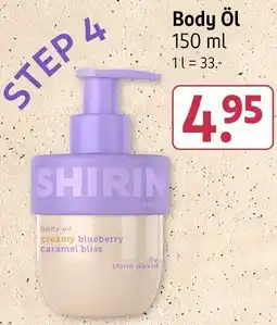 Rossmann SHIRIN Body Öl Angebot