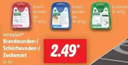 Lidl sensiplast Brandwunden-/ Schürfwunden-/ Zeckenset Angebot