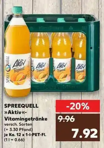 Kaufland Spreequell „aktiv“-vitamingetränke Angebot