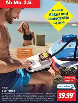 Lidl CRIVIT SUP-Pumpe Angebot