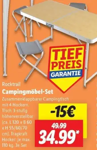 Lidl Rocktrail Campingmöbel-Set Angebot