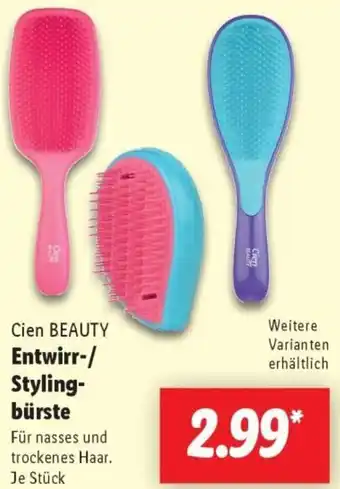 Lidl Cien BEAUTY Entwirr-/ Stylingbürste Angebot