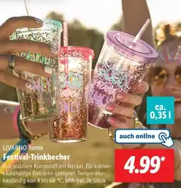 Lidl LIVARNO home Festival-Trinkbecher Angebot