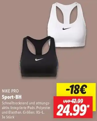 Lidl NIKE PRO Sport-BH Angebot