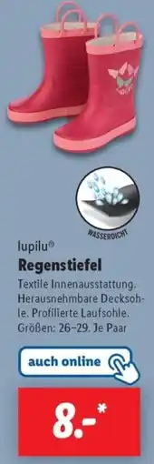 Lidl lupilu Regenstiefel Angebot