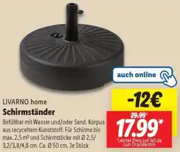 Lidl LIVARNO home Schirmständer Angebot