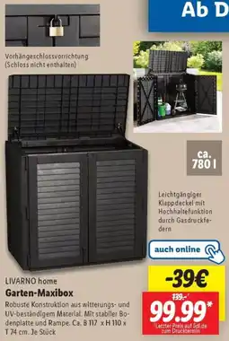 Lidl LIVARNO home Garten-Maxibox Angebot