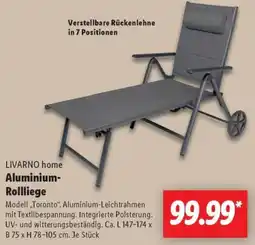 Lidl LIVARNO home Aluminium Rollliege Angebot