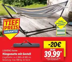 Lidl LIVARNO home Hängematte mit Gestell Angebot