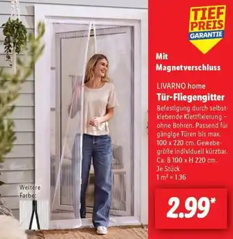 Lidl LIVARNO home Tür-Fliegengitter Angebot