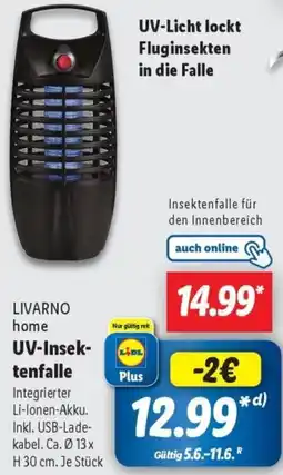 Lidl LIVARNO home UV-Insektenfalle Angebot
