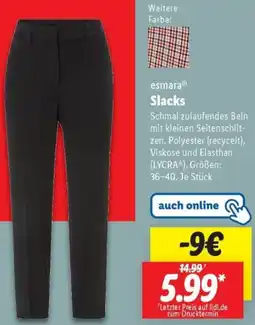 Lidl esmara Slacks Angebot