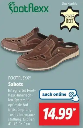 Lidl FOOTFLEXX Sabots Angebot