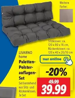 Lidl LIVARNO home Paletten Polsterauflagen Set Angebot