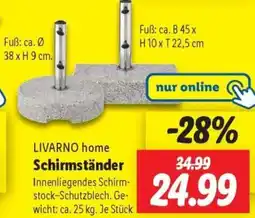 Lidl LIVARNO home Schirmständer Angebot