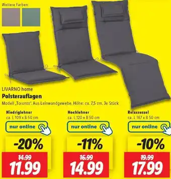 Lidl LIVARNO home Polsterauflagen Angebot