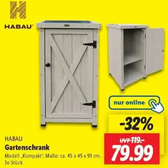 Lidl HABAU Gartenschrank Angebot