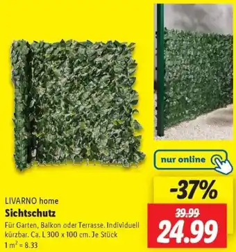 Lidl LIVARNO home Sichtschutz Angebot