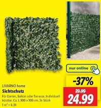 Lidl LIVARNO home Sichtschutz Angebot