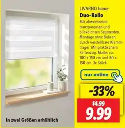 Lidl LIVARNO home Duo-Rollo Angebot