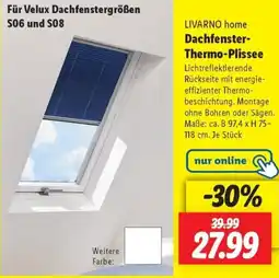 Lidl LIVARNO home Dachfenster Thermo-Plissee Angebot