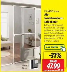 Lidl LIVARNO home Alu Insektenschutz Schiebetür Angebot