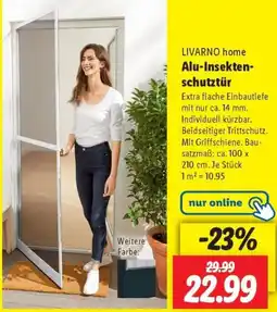 Lidl LIVARNO home Alu-Insektenschutztür Angebot