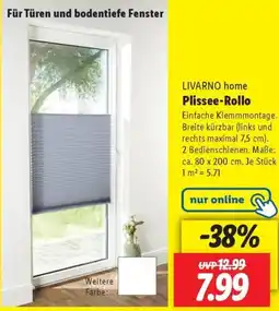 Lidl LIVARNO home Plissee-Rollo Angebot