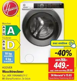 Lidl HOOVER Waschtrockner Angebot