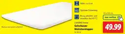 Lidl LIVARNO home Gelschaum Matratzentopper Angebot