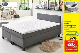 Lidl sun garden Bett in Boxspringoptik Angebot