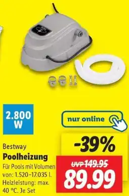 Lidl Bestway Poolheizung Angebot
