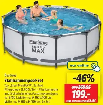 Lidl Bestway Stahlrahmenpool-Set Angebot