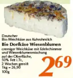 inkoop Bio Dorfkäse Wiesenblumen Angebot