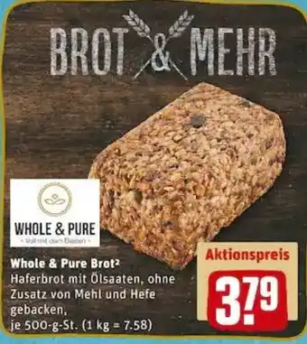 REWE PETZ Whole & Pure Brot Angebot