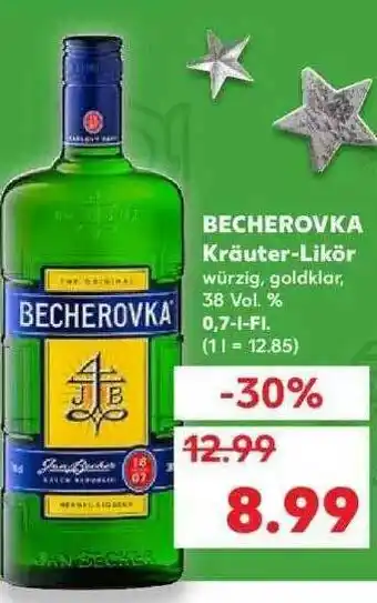 Kaufland Becherovka Kräuter-likör Angebot