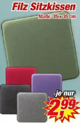 Posten Börse Filz Sitzkissen Angebot