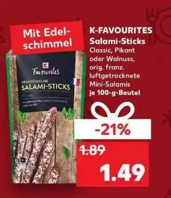 Kaufland K-favourites Salami-sticks Angebot