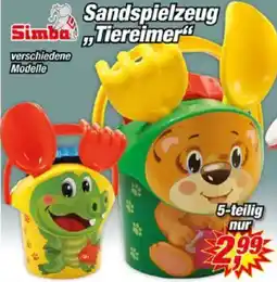 Posten Börse Simba Sandspielzeug „Tiereimer" Angebot