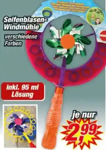 Posten Börse Seifenblasen Windmühle Angebot